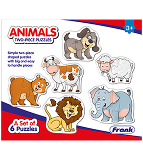 Animals 2-piece Puzzles